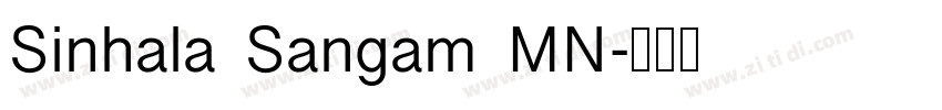 Sinhala Sangam MN字体转换